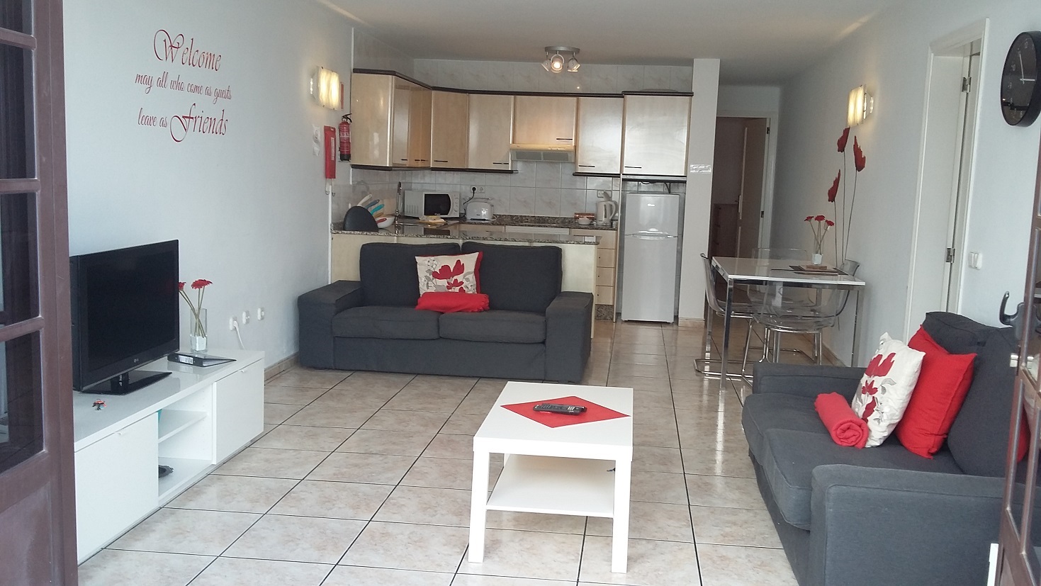 Two bed apartment with direct pool and terrace access